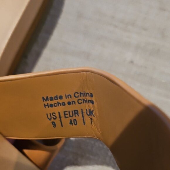 Aldo Tan Slide Sandals Minimalist Design - Picture 3 of 3